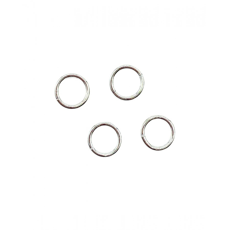 Sterling silver jump rings, pack of 4 pcs.
