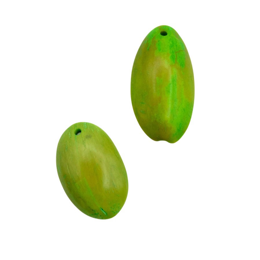 2pcs palmito charms limegreen