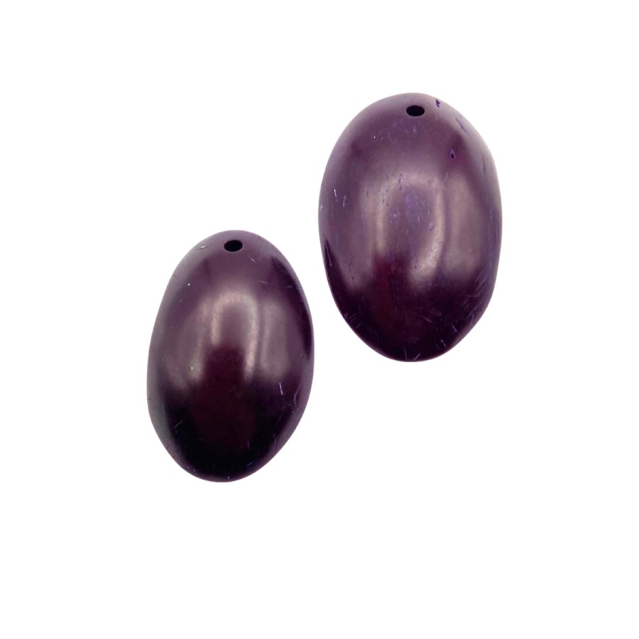 2pcs palmito charms dark purple