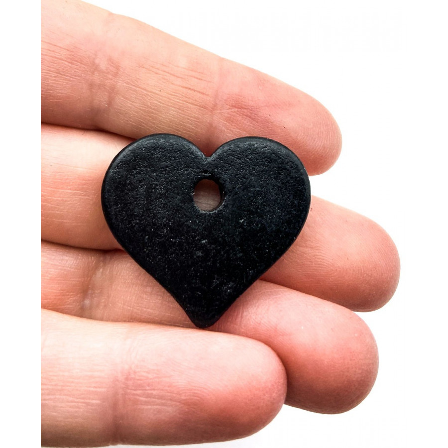 Greek heart 30mm black