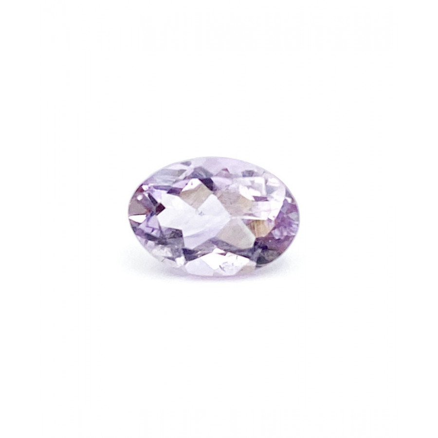 Faceted oval amethyst cab. For necklace or ring.