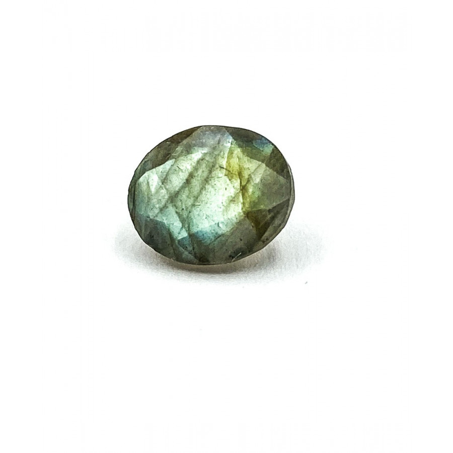 Oval faceted labradorite. Use for pendant or ring.